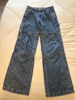 Pacsun Low Rise Wide Leg Denim Carpenter Jeans